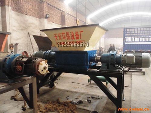 天奇高强力双轴撕碎机 多功能金属撕碎设备实现高产高效